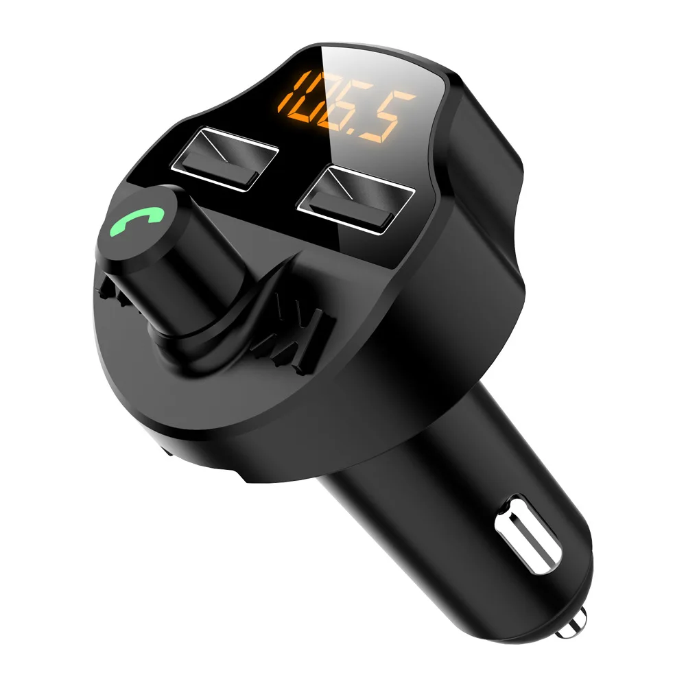 Автомобильный Fm трансмиттер с двумя USB портами Bluetooth 5 0 MP3 модулятор автомобильное