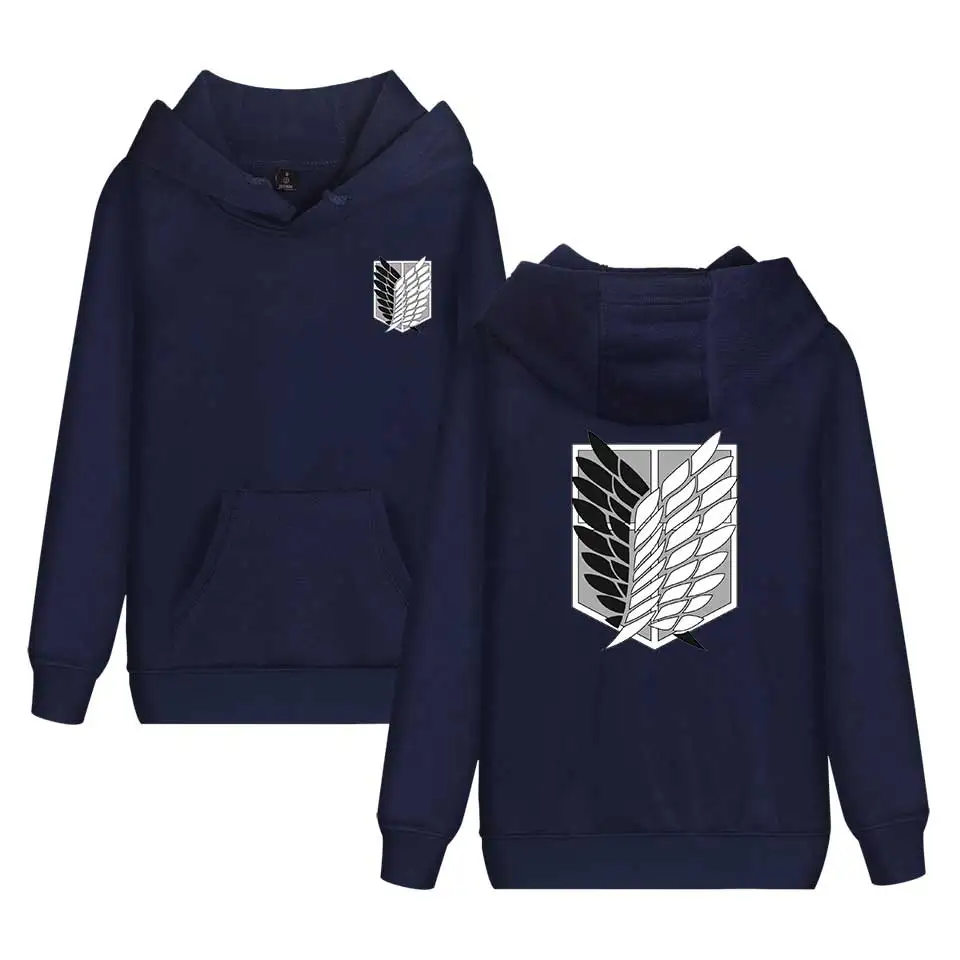 Толстовка с японским аниме атака на Титанов пальто мужские толстовки рубашки