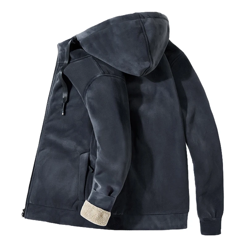 Толстовка мужская флисовая плотная теплая кофта однотонная брендовая одежда 8XL