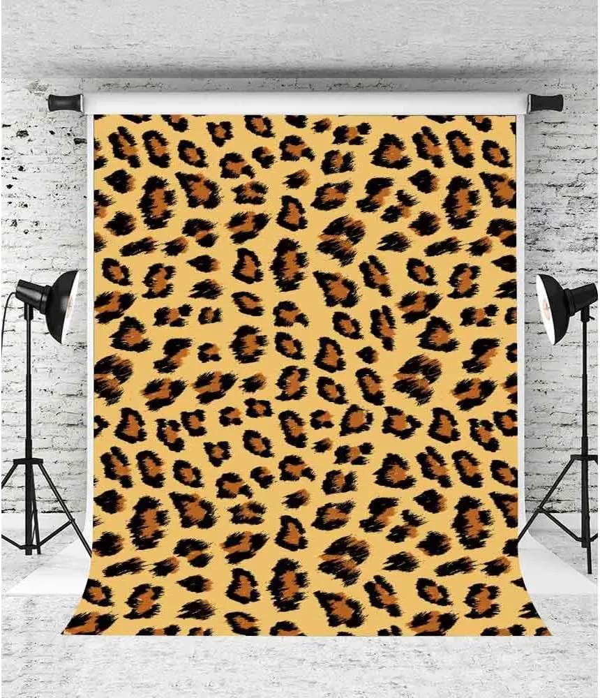 Леопардовый узор дикая фотография Фон черные коричневые пятна Стильный кожаный