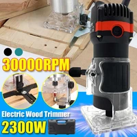 2300w woodworking electric trimmer wood milling engraving slotting trimming machine carving machine routers for woodworking