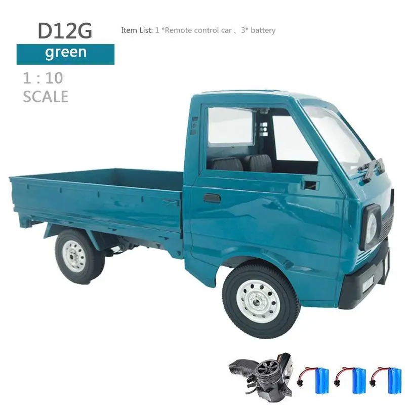 

Wpl D12 1/10 2WD Rc Auto Simulatie Drift Truck Geborsteld 260 Motor Klimmen Auto Led Light On-Road Rc auto Speelgoed Voor Jongen