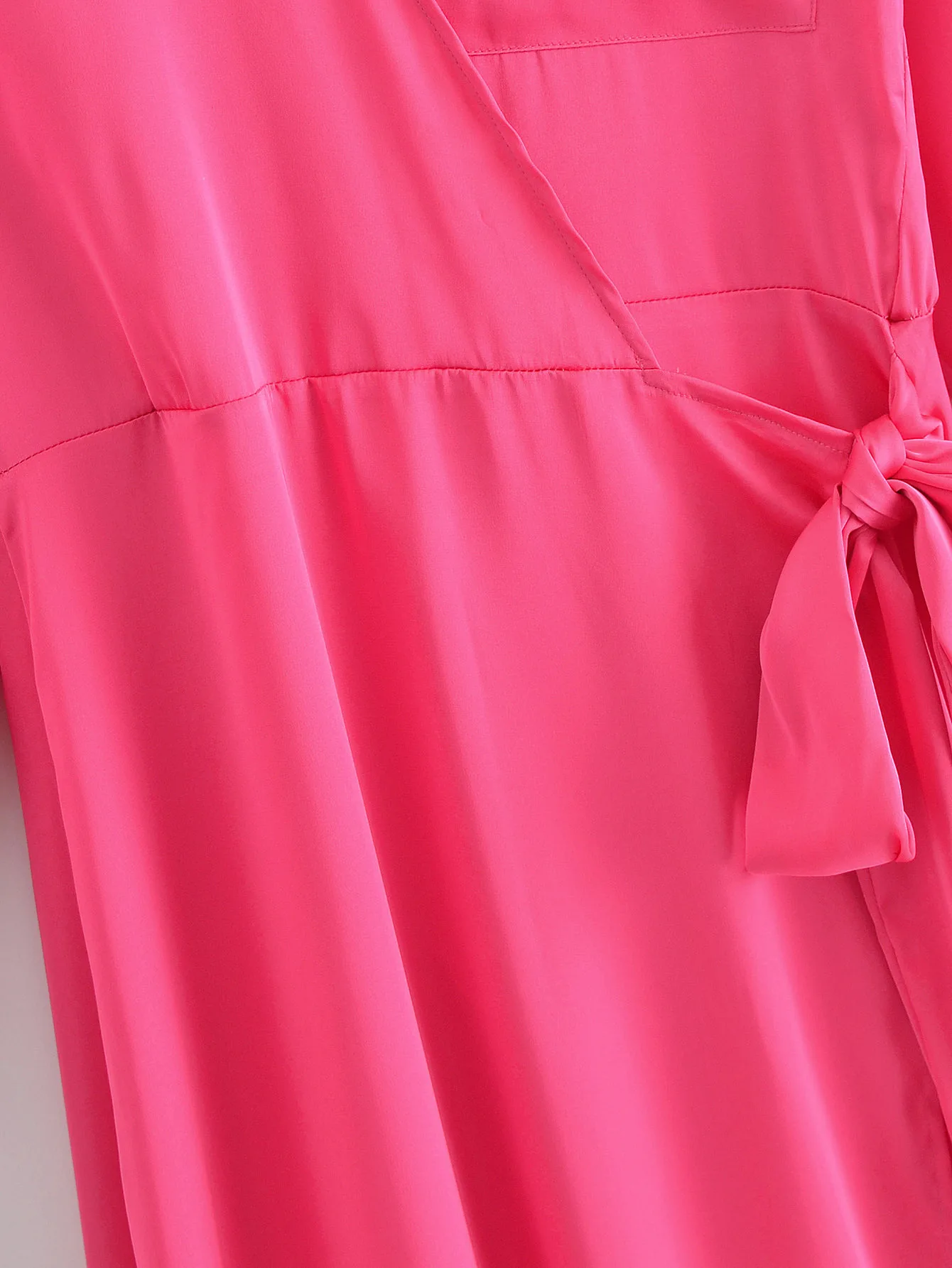 

Elegant casual shirt v neck dress womens Summer new solid color loose long-sleeved midi long dress A-LINE dress Office Lady