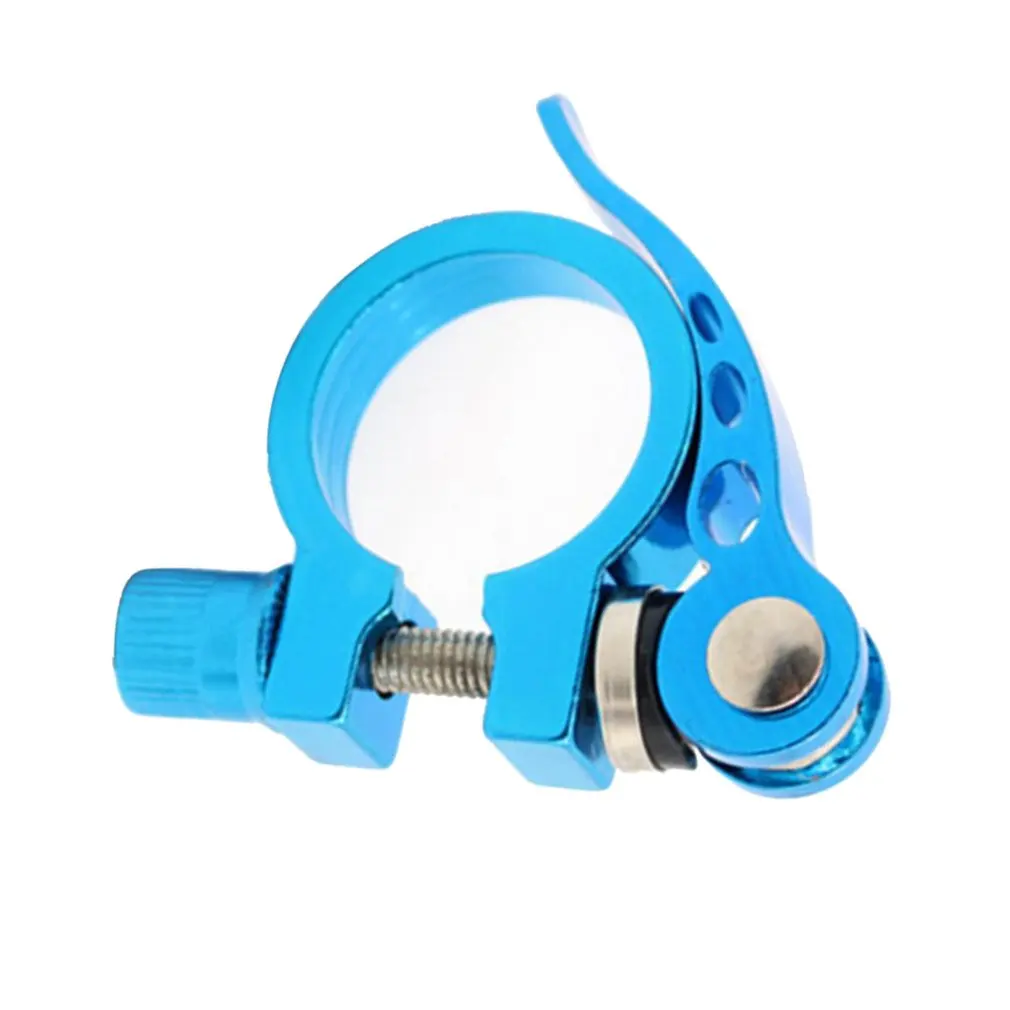 

Colorful Bicycle Quick Release Seat Tube Clamp Mountain Bike Rack Seat Tube Clamp Lock Quick Release Button Aluminum Alloy