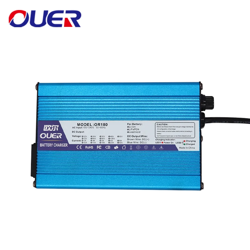 

58.8V 3A Charger 58.8V Li-ion Battery Charger For 14S 51.8V Lipo/LiMn2O4/LiCoO2 Battery pack Quick charge Fully automatic