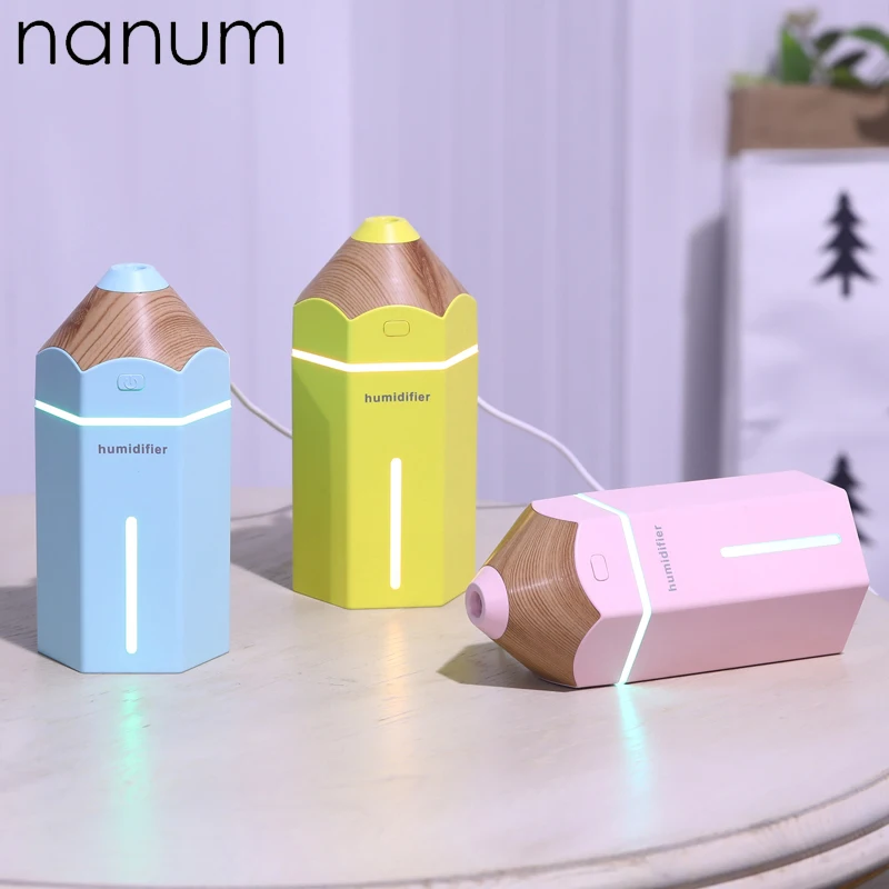 

Aroma Essential Oil Diffuser Mini Ultrasonic Pencil Humidifier Purifier LED Light USB Car Air Freshener Mist Maker