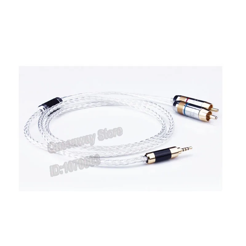 Один серебряного цвета с кристальной платформой аудио кабель 2 5 мм hi Fi