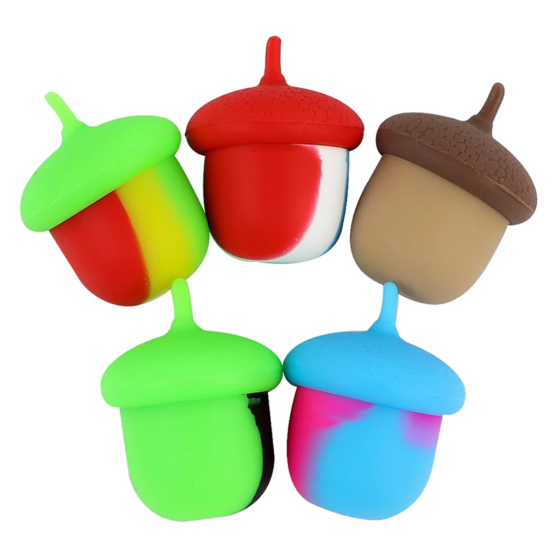 

10pcs 5ml Silicone Container Storage Jar for Oil Wax Dabs Easy to Clean