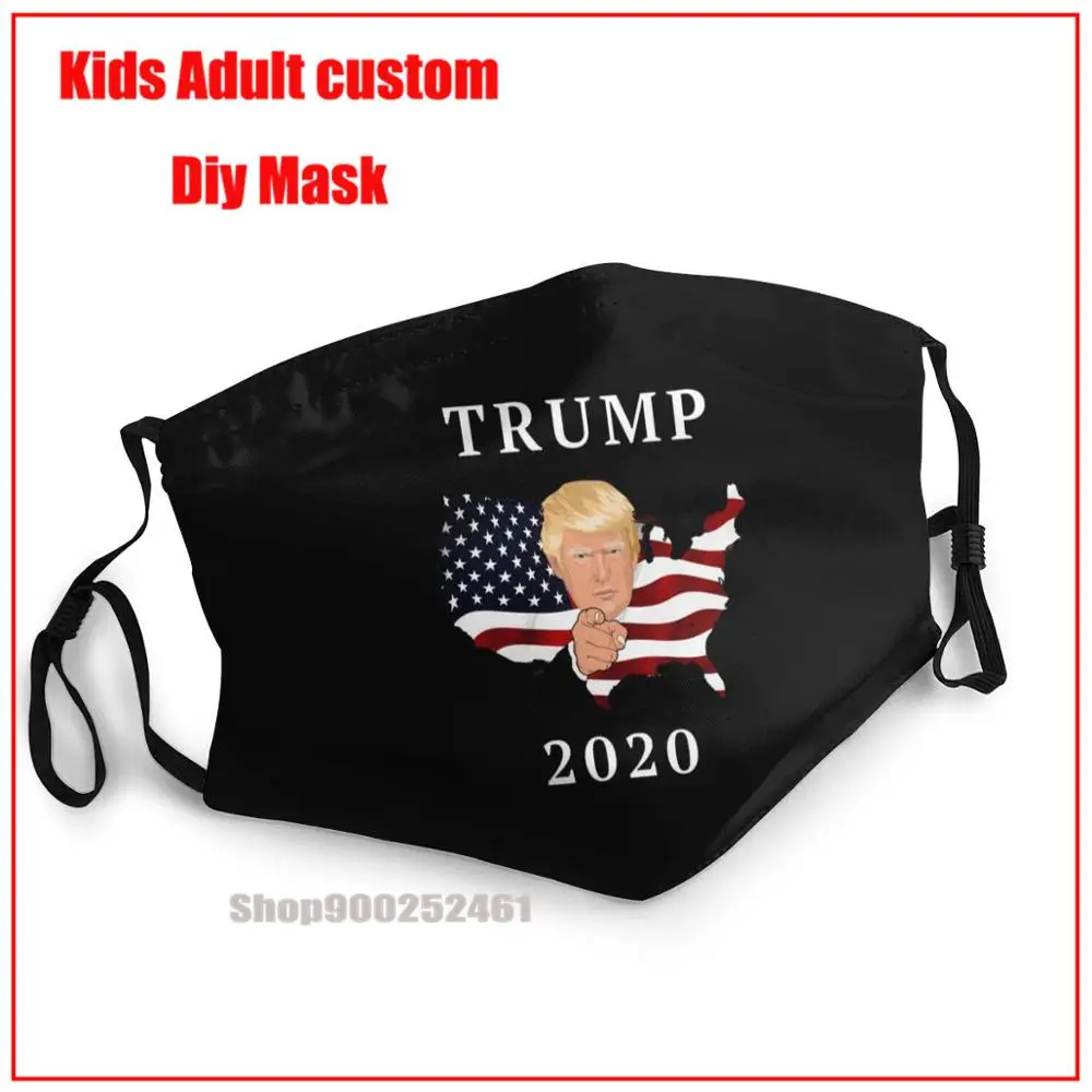 

Donald Trump 2020 Campaign DIY mascarilla harry mask washable reusable face mask mascarillas de tela lavables con filtro