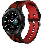 Ремешок без зазора для Samsung Galaxy Watch 4 Classic 46 мм 42 мм, силиконовый браслет с принтом для Galaxy Watch 4 40 мм 44 мм, браслет Correa