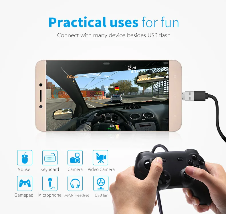 Ginsley type-C USB-C разъем типа C штекер USB Женский OTG адаптер конвертер для планшет телефон Android флэш-накопитель U диск