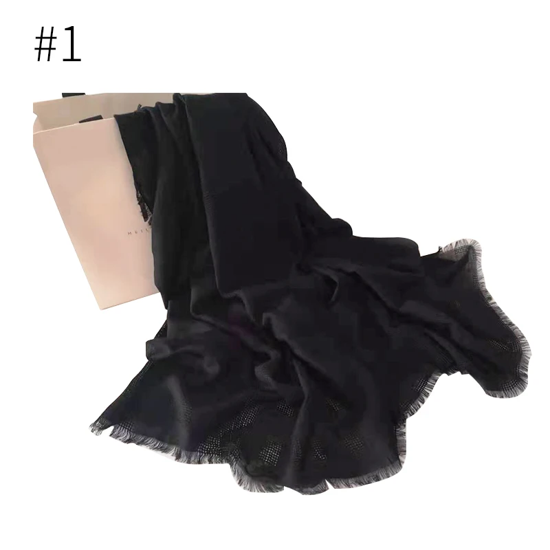 Fashion solid color scarf viscose scarf piercing plaid shawl plain scarves maxi hijab muslim head hijabs wrap muffler 10pcs/lot