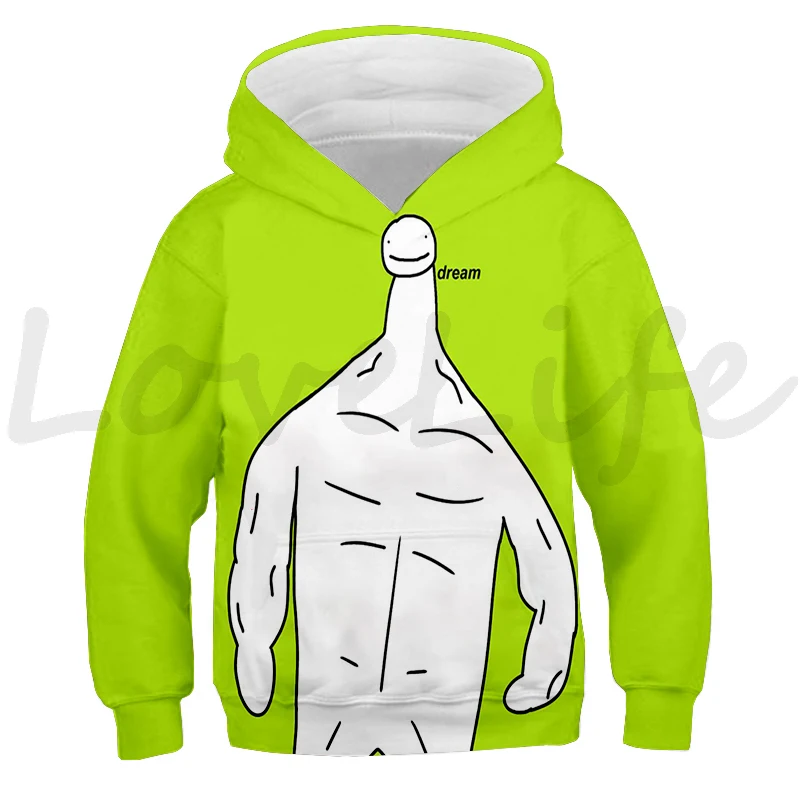 

Children New Dream SMP 3D Print Hoodies Sudadera Teens Cartoon Sweatshirts Boys Girls Pullovers Tops Spring Autumn Kids Clothes