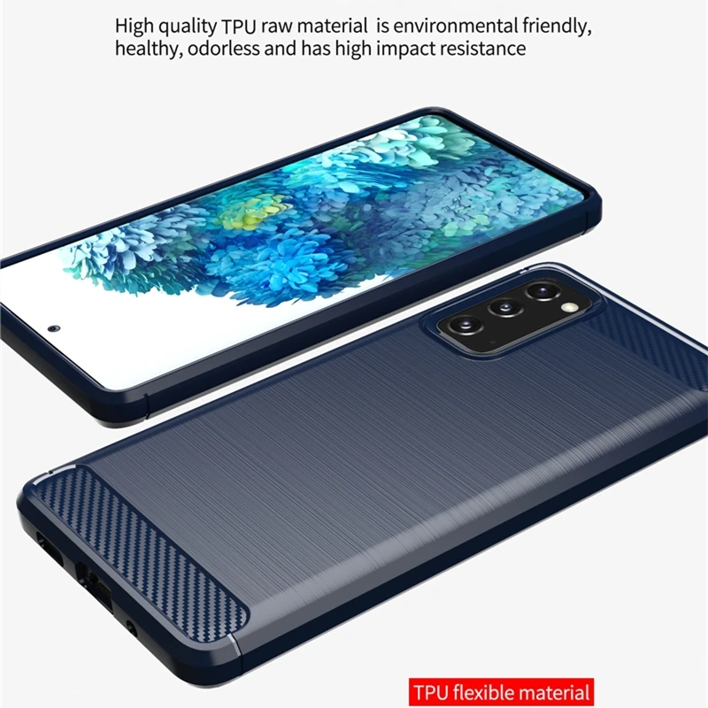for samsung galaxy s22 case samsung s20 fe case rubber carbon soft silicone cover for galaxy s20 fe s21 fe s22 ultra plus case free global shipping