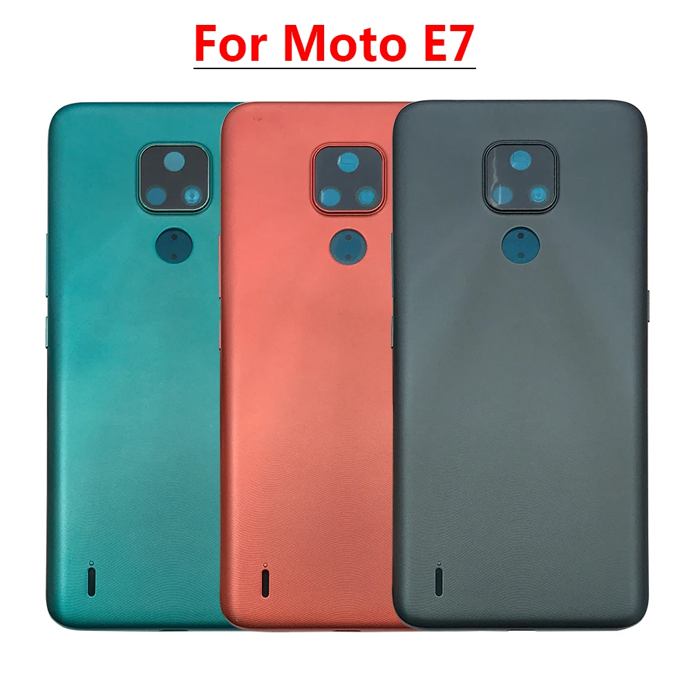 50Pcs/Lots Rear Back Cover Case Battery Cover Door Housing  With Glue For Moto G9 Plus / One Fusion Hyper Zoom / E7 / X4