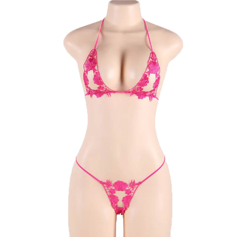 Комплект женского нижнего белья размера плюс жаккардовый сексуальный с