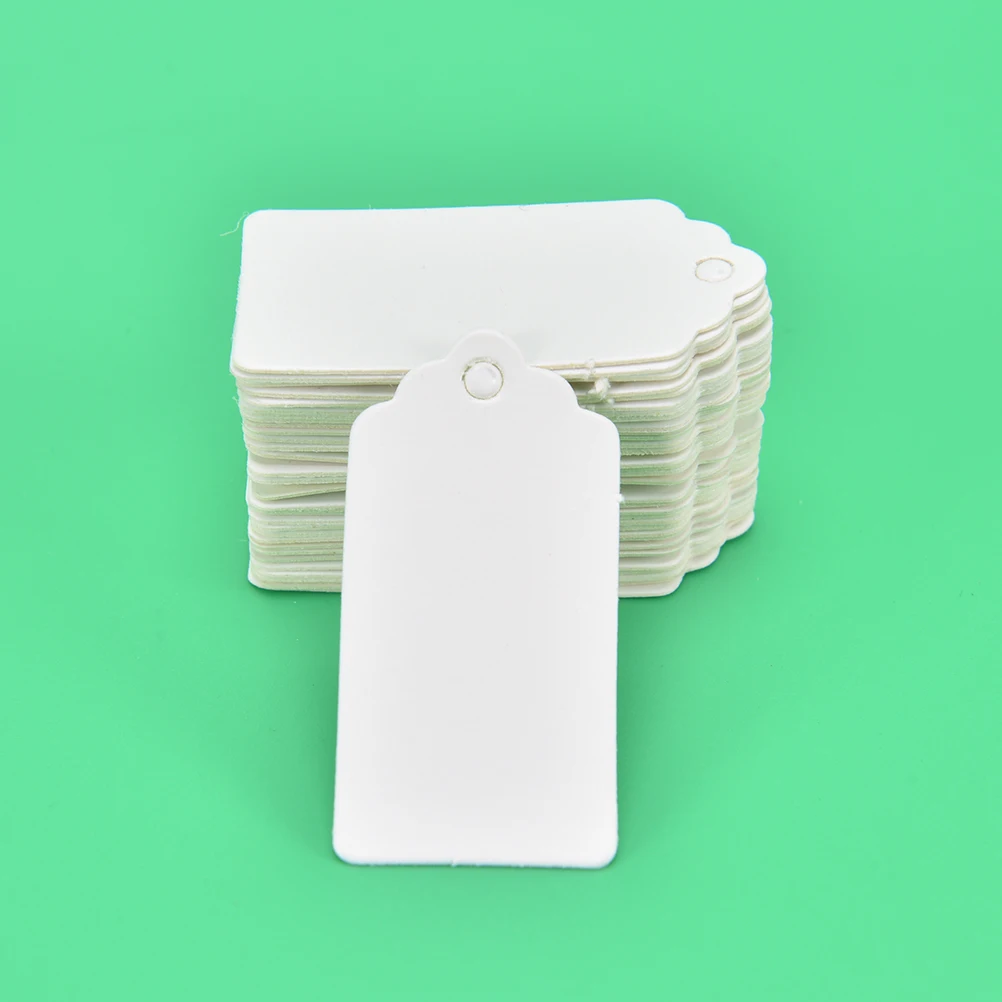 100 шт. крафт Бумага этикетка Свадебные бирка бирок для подарков кружева головка