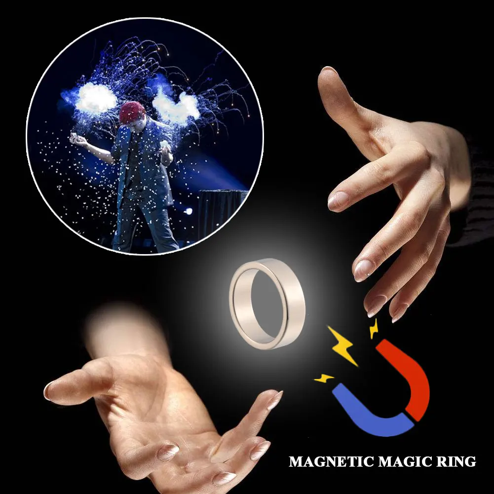 Волшебное магнитное кольцо волшебные трюки играющая шариковая ручка плавающий