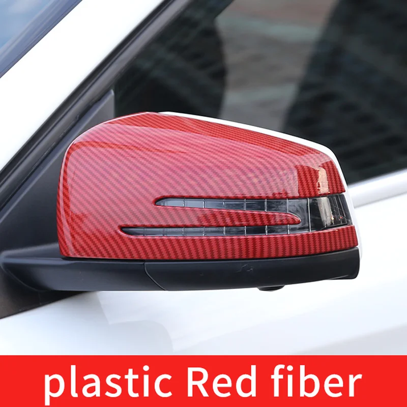 red fiber 2pcs Для mercedes cla w117/mercedes cla amg/mercedes gla/x156 amg cla 200 mercedes gla 200 аксессуары mercedes benz cla 250 gla amg - Название цвета: red fiber 2pcs