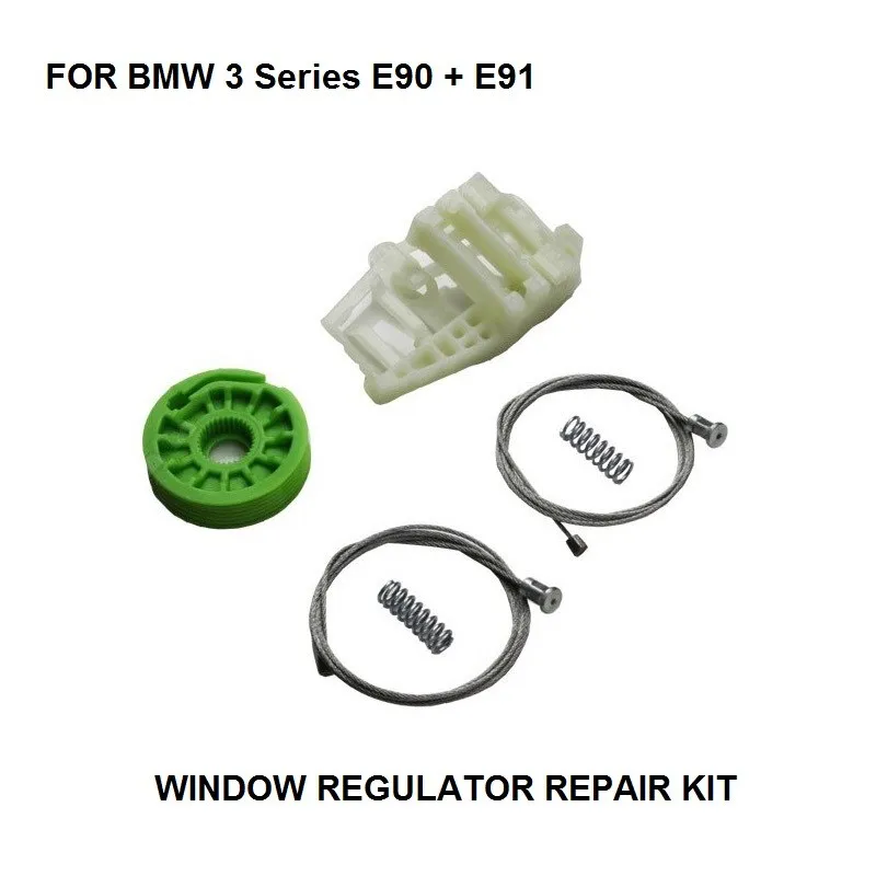 KIT de reparación de regulador de ventana trasera, para BMW E90, E91, 2005
