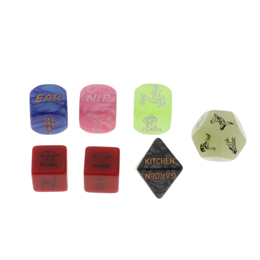 6PC Sexy Love Gambling Adult Dice Positions Erotic Dice for Couples Newcomer