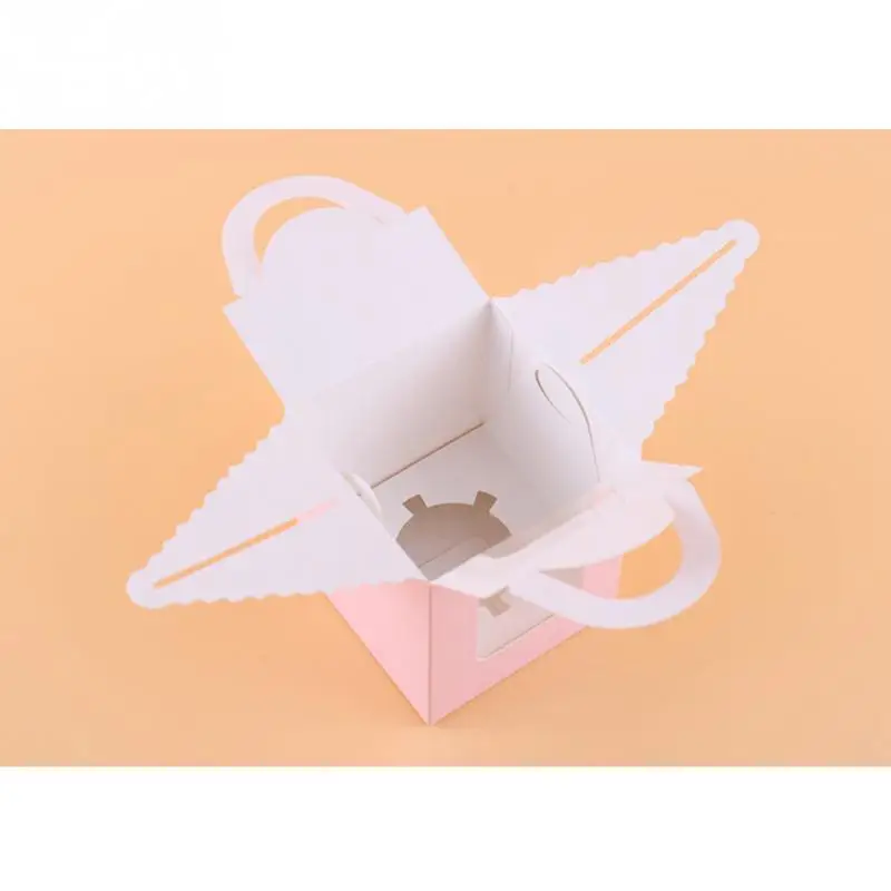 10 шт. мини печенье коробка для конфет одной маффины портативная розовая кексов