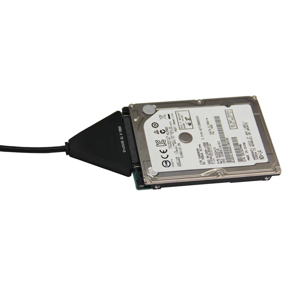 

Hard Disk Drive Adapter Cable 2.5/3.5 inch USB3.0 to SATA 7+15 Pin Converter for Office Caring Computer Supplies