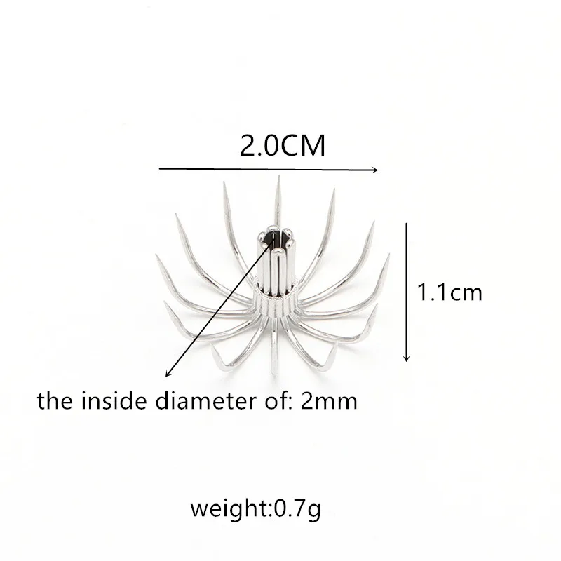 20pcs/lot Squid hook Wooden shrimp hook Stainless steel Sea fishing Fish hook 2.0/1.6/1.4CM fishing hook