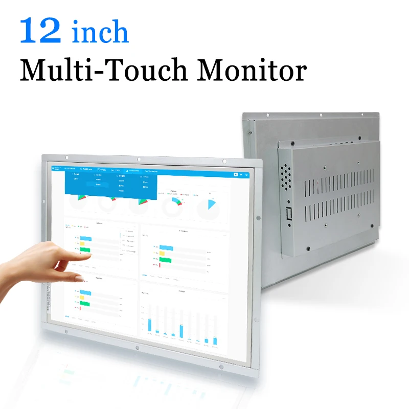 Verkaufen 12 Zoll Open Frame Multi Kapazitiven Touchscreen Monitor USB Touch Screen Monitor