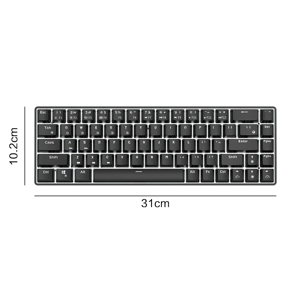 Портативная беспроводная Механическая игровая клавиатура Z0714 с RGB подсветкой