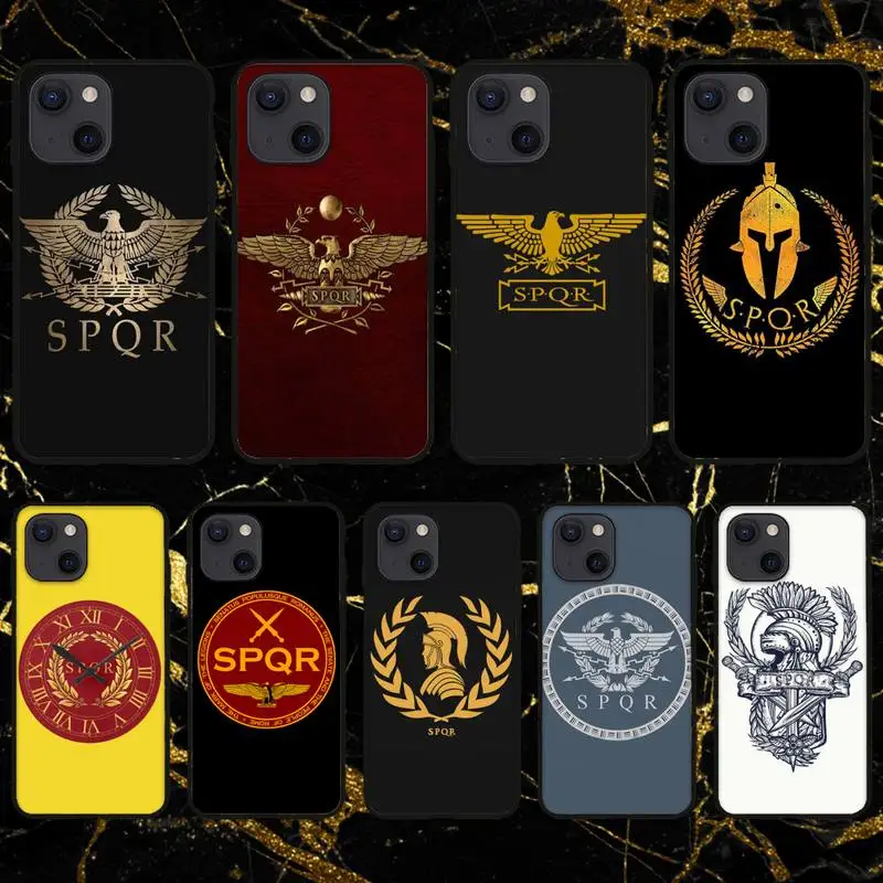 Чехол для телефона ZORORO SPQR с римским императорским легионом iPhone 11 12 Mini 13 Pro XS Max X 8 7 6s