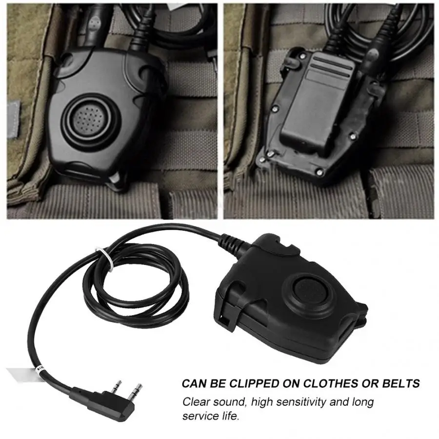 K Head военный водонепроницаемый адаптер PTT Walkie Talkie микрофон гарнитура наушники