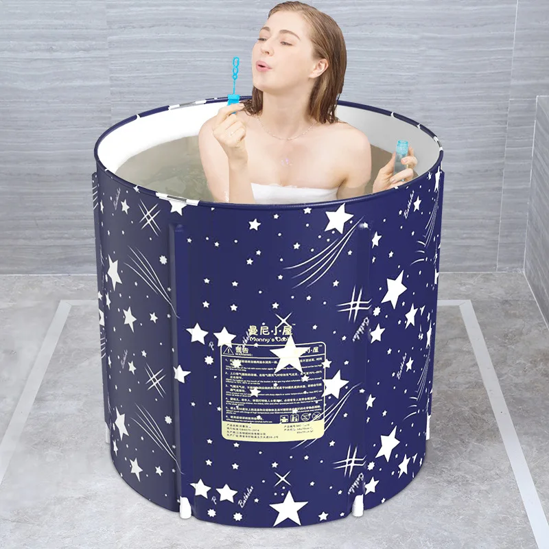 portable bathtub folding bath bucket thicken shower barrel large adult tub baby swimming pool insulation family bathroom spa tub free global shipping