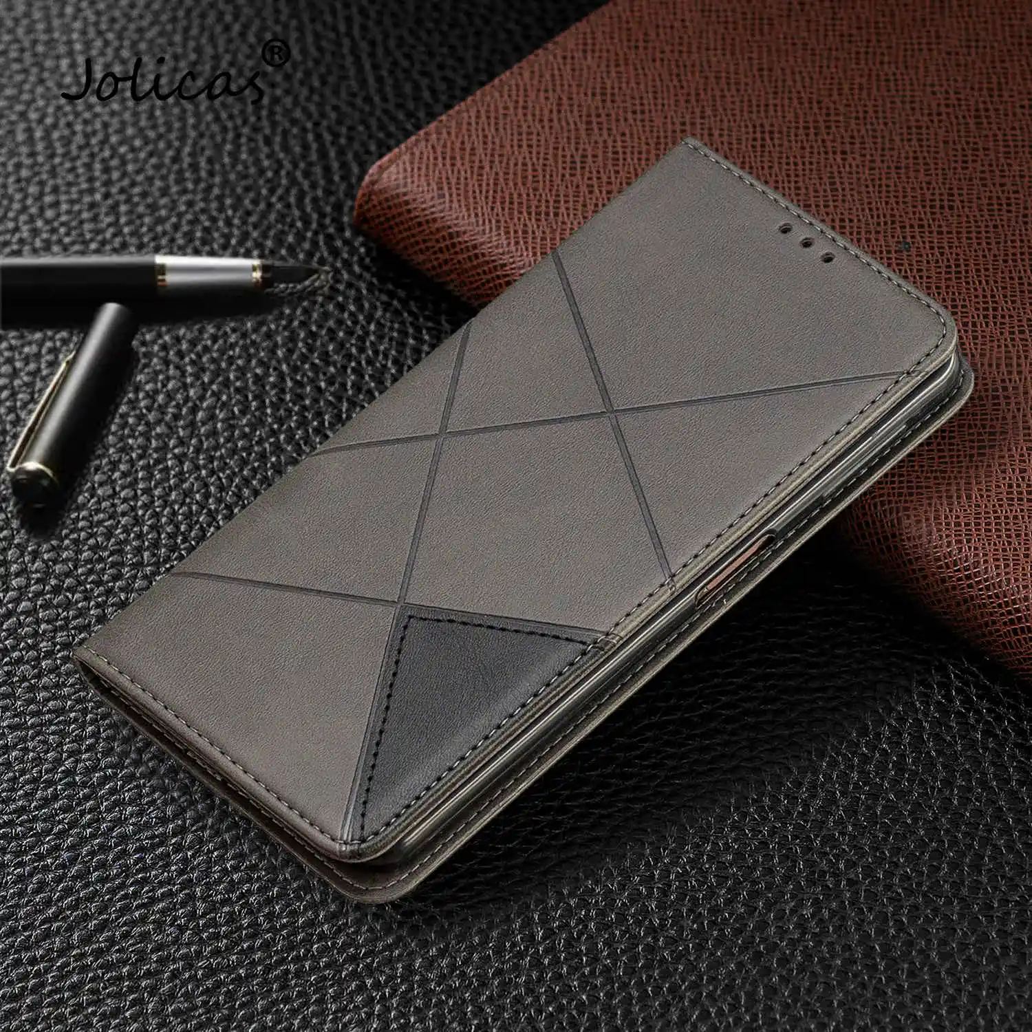 Solid Color Flip Wallet Case Book For telefoon Samsung A750 Cellphone Cases sFor Coque Samsung Galaxy telefon A7 2018 Estojo images - 6