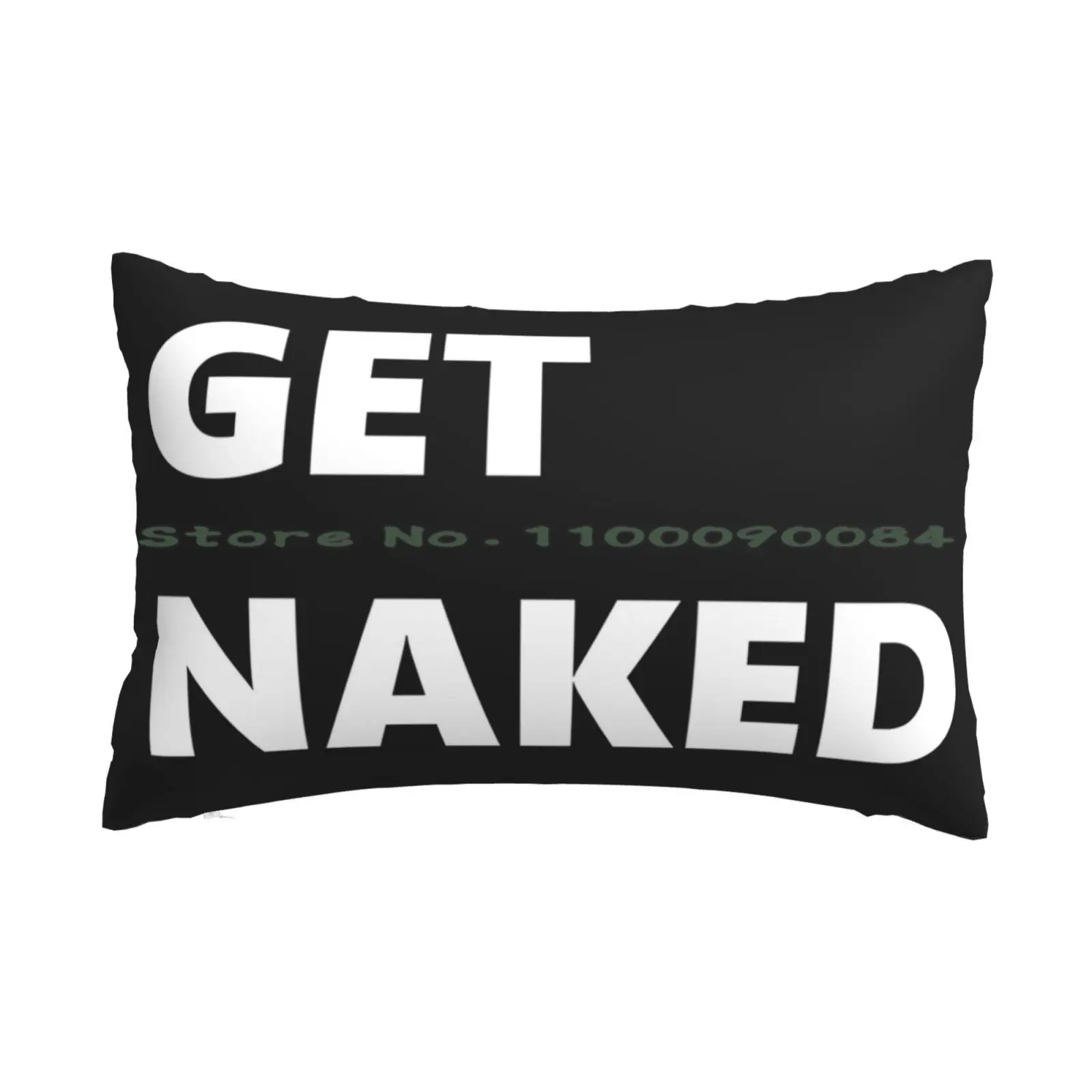 

Get Pillow Case 20x30 50*75 Sofa Bedroom Funny Mat Joke Black Black Mat Black Get Long Rectangle Pillowcover Home Outdoor