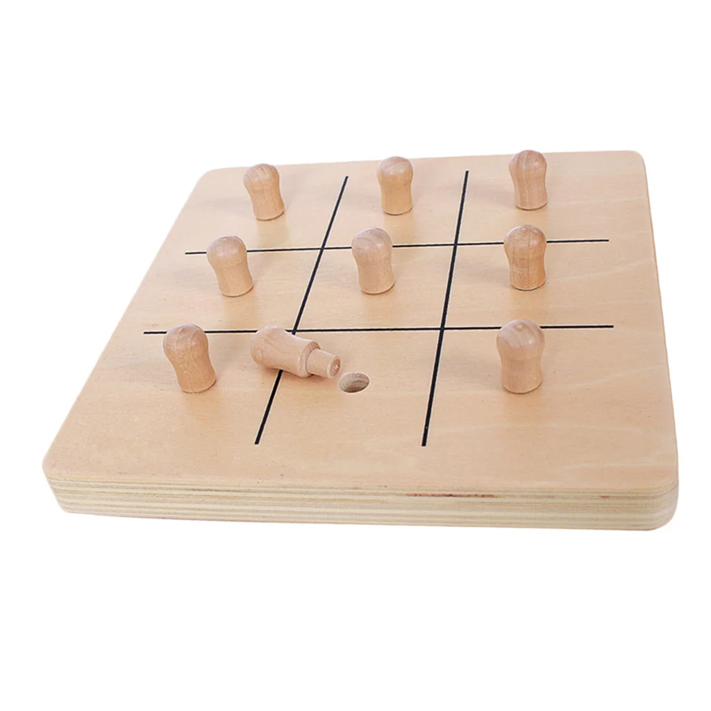 

Wooden Peg Board Baby Finger Grasping Toy Early Education Aids