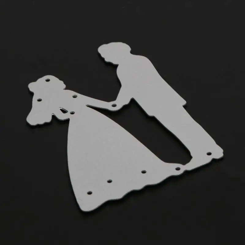 Металлические Свадебные трафареты для жениха и невесты пресс-формы DIY набор