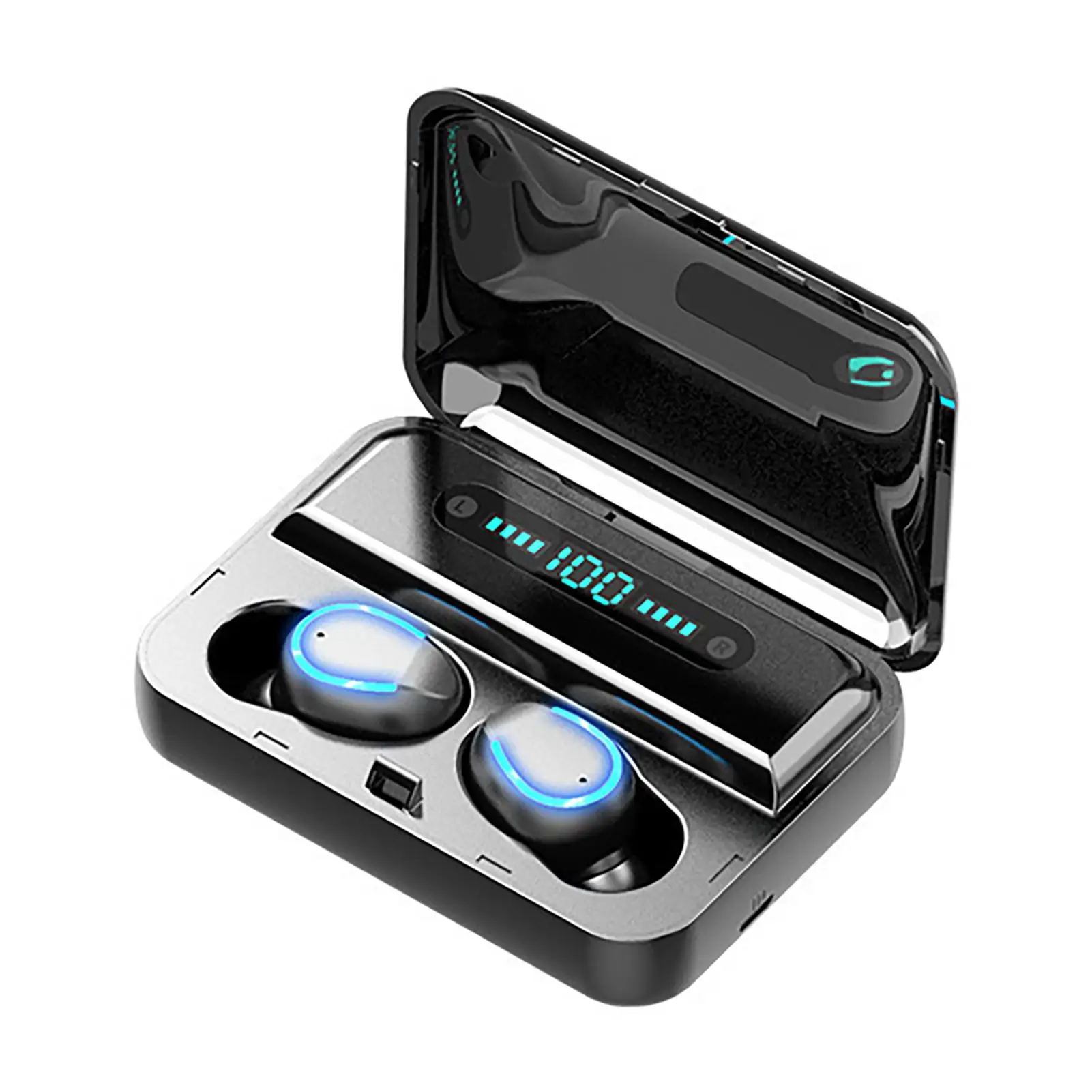 

F9-5 TWS Bluetooth 5.0 Wireless Wear-resistant HiFi Sound In-ear Phone Earphones Wireless Earphones Sports Bluetooth Earbuds