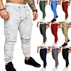 Брюки Bababuy мужские повседневные, джоггеры, модные штаны с несколькими карманами, брюки с кулиской, длинные штаны