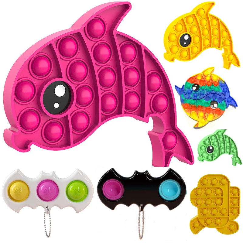 

Stress Reliever Toys Fidget for Children Pack Simple Dimple Interactive Desktop Sensory Pop Antistress for Hands It Poppers