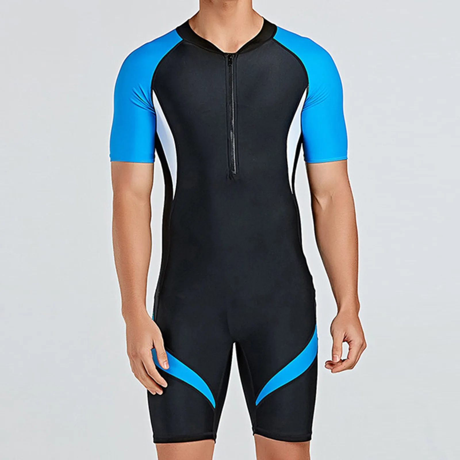 Мужской неопреновый гидрокостюм 3 мм для дайвинга на молнии спереди Сноркелинга