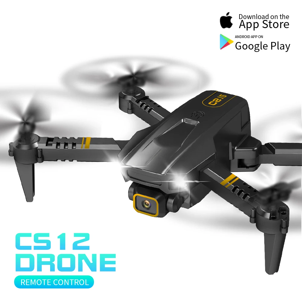 

CS12 RC Drone With HD 4k Camera Mini 2.5CH Professional FPV Quadcopter One Key Return Dron LED Light Electronic Auto Hovering