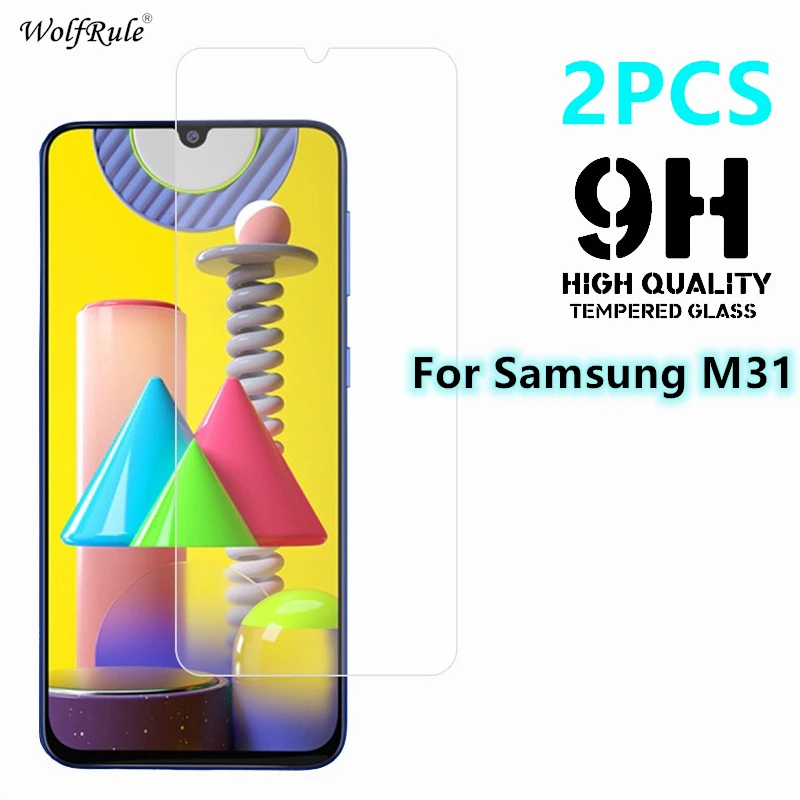 2Pcs For Samsung Galaxy M31 Glass Tempered Film 9H Hard Screen Protector Protective for |