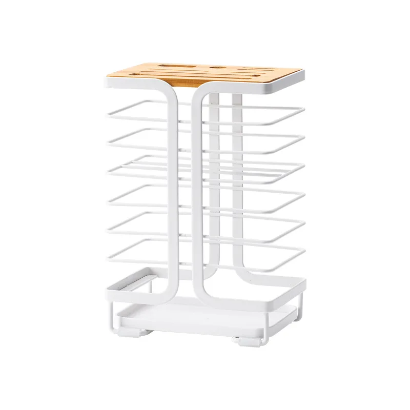 Kitchen iron with tray drain knife rack multifunctional countertop storage and sorting racks kitchen accessories | Дом и сад