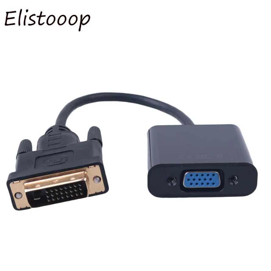 Новый высококачественный кабель преобразователь монитора Full HD 1080P DVI D 24 + 1 VGA HDTV