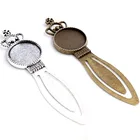 Новая мода 2 шт 20 мм Внутренний размер Античная Посеребренная бронза простая винтажная ручная работа Закладка кабошон базовая Камея Настройка