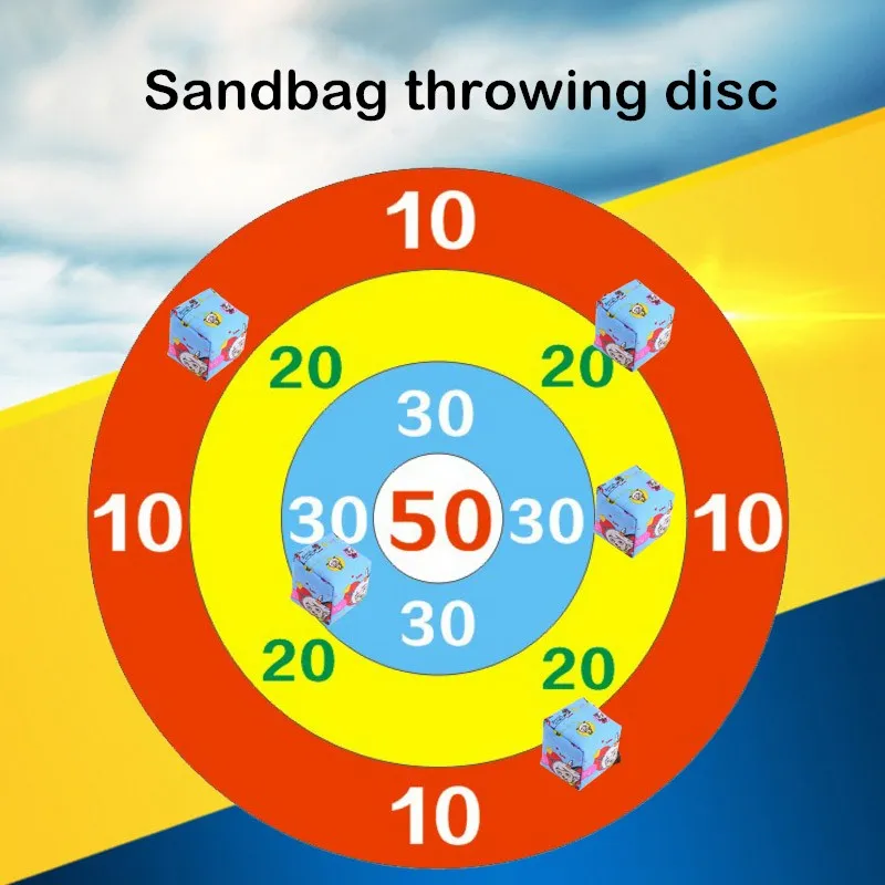 Sandbag Throwing Disk Game Outdoor Interactive Toys Target Team Parent-child Fun Props Kids Training | Игрушки и хобби