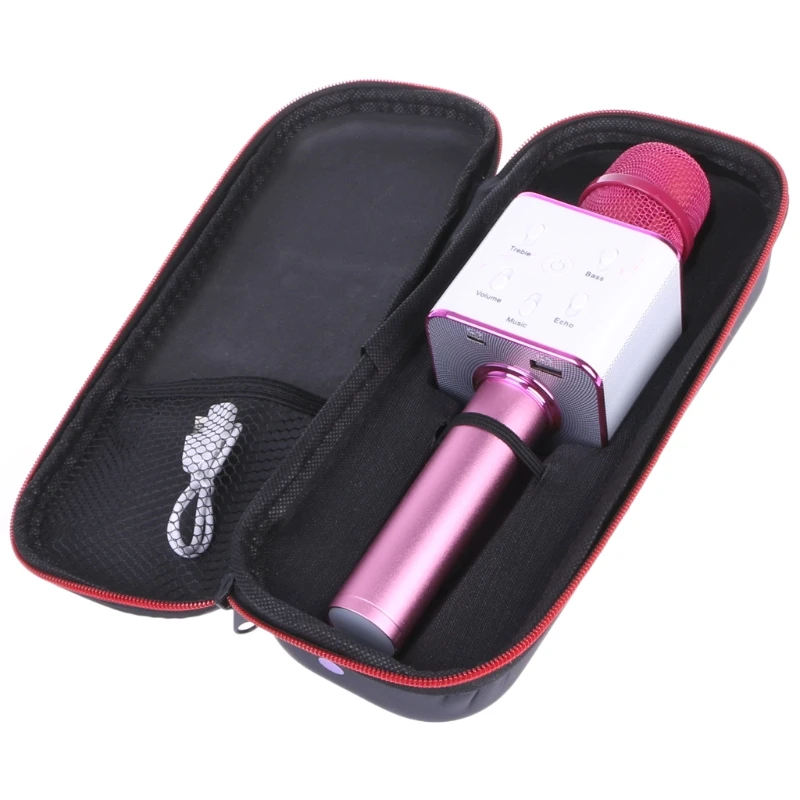 

Wireless Karaoke Microphone Bluetooth Speaker Track Surround Sound Voice Q7