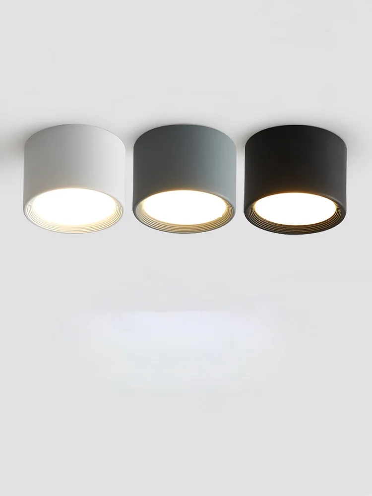 

Round Led Downlights Surface Mounted Living Lamp Ceiling Lights Background Anti Glare Luminaire Plafonnier Home Supplies DK50DL