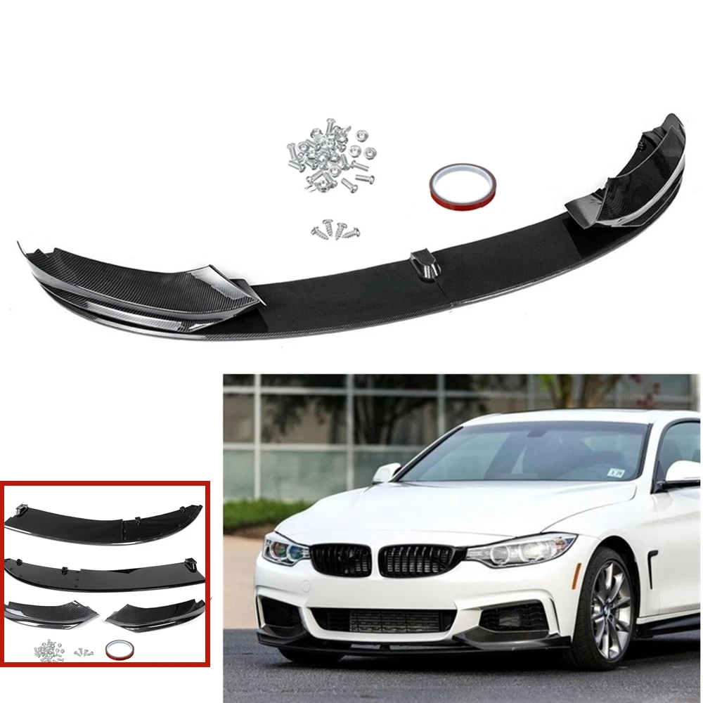 Передний бампер спойлер губа ДЛЯ BMW F32 F33 F36 4 серии M Sport 2014-2020 435i вид из углеродного